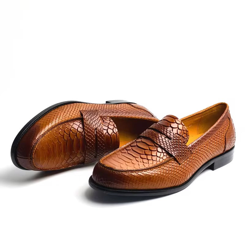 Z. Cognac Textured Loafer
