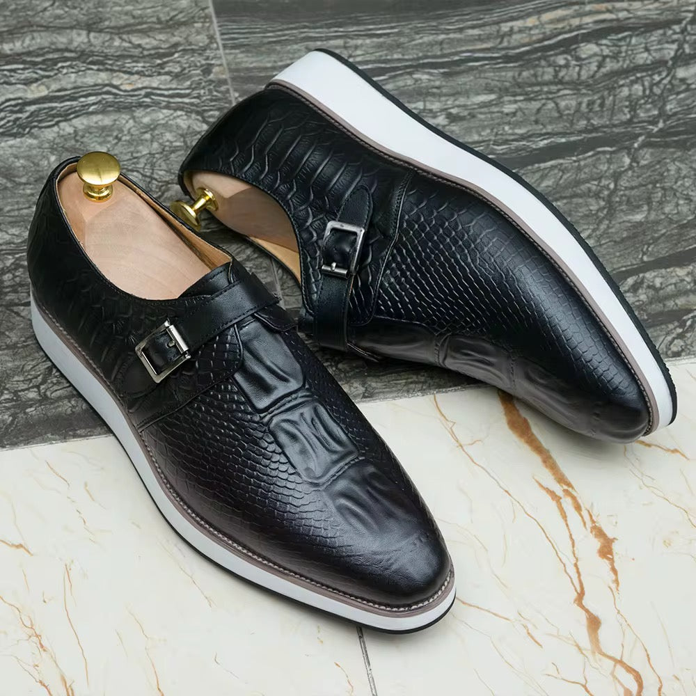. “Monk Drift – Black Texture / White Sole