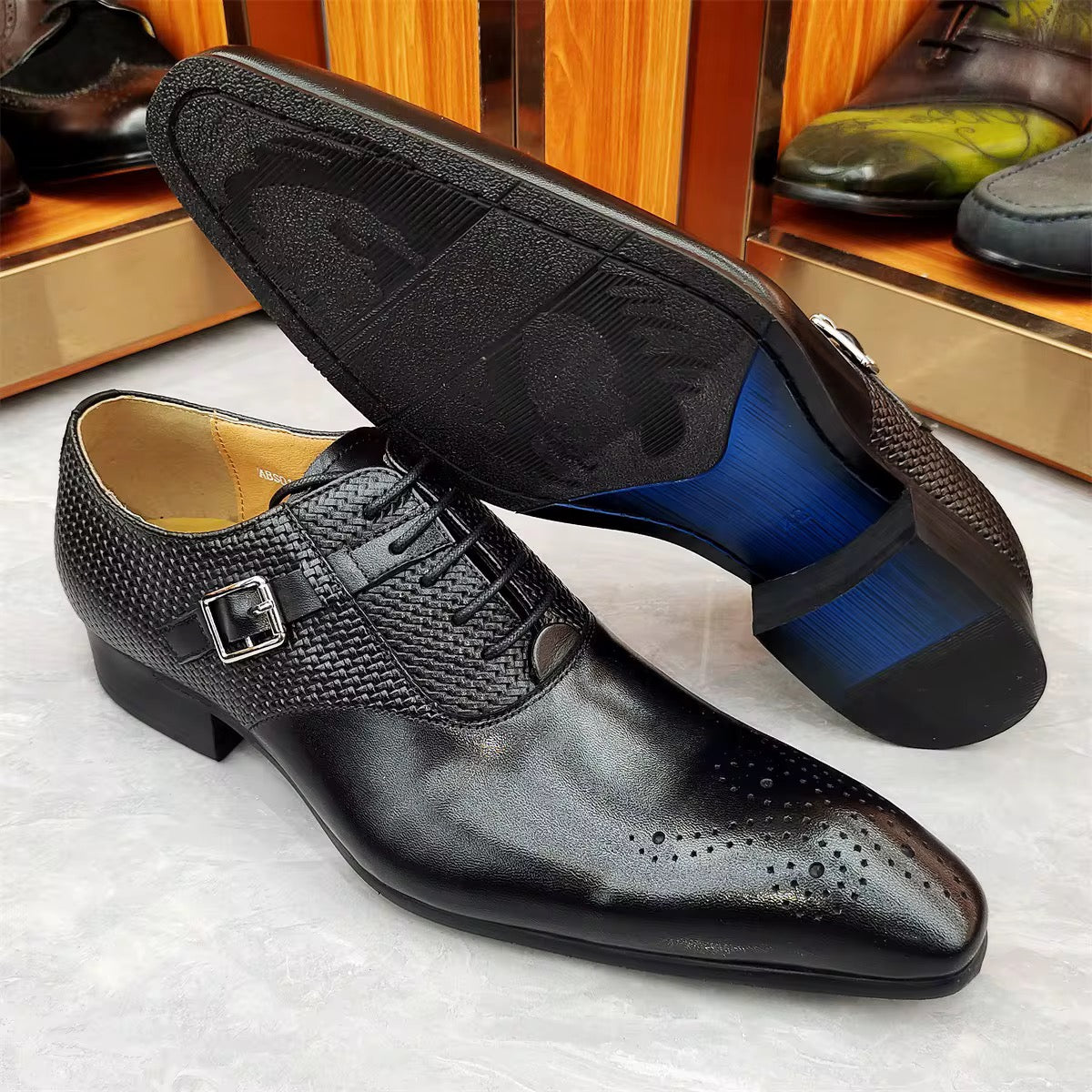 Men’s Leather Lace-Up Dress Shoes