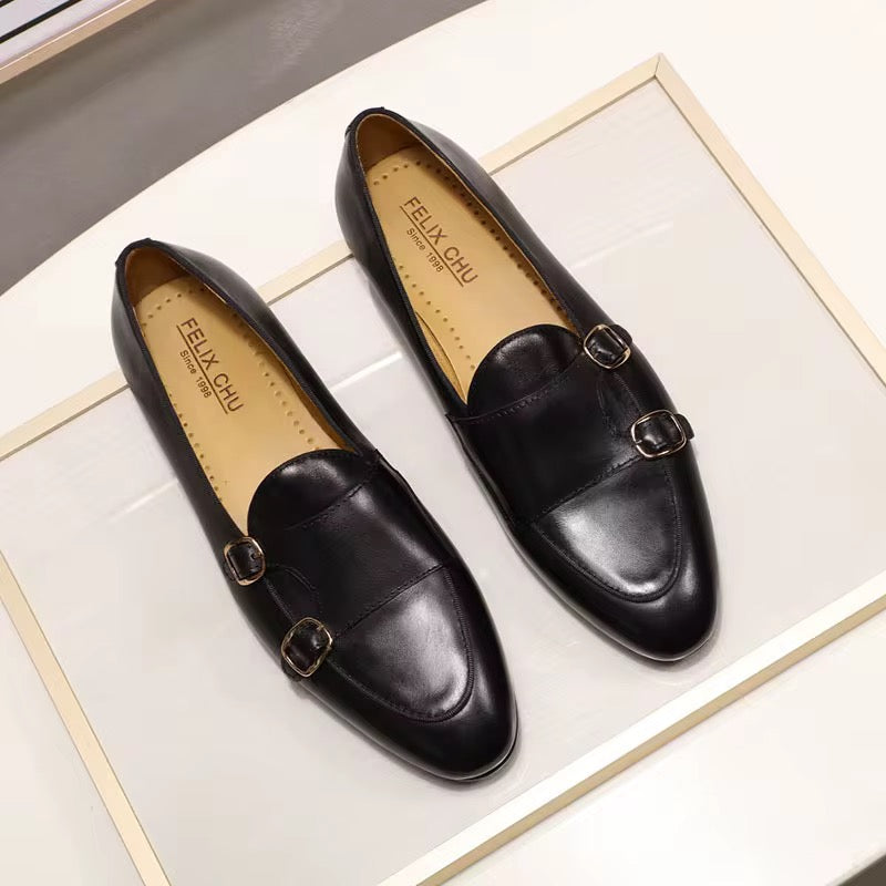 Midnight Classic Leather Oxfords