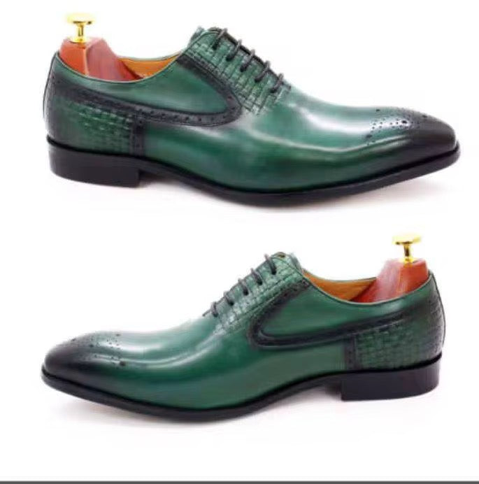 TriTone Ember Noir Brogues