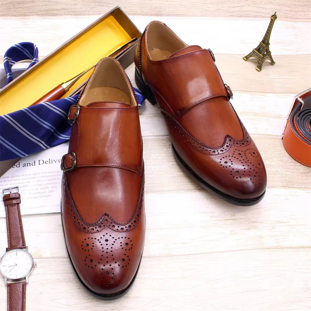 Timeless Double Monk Strap Brogue