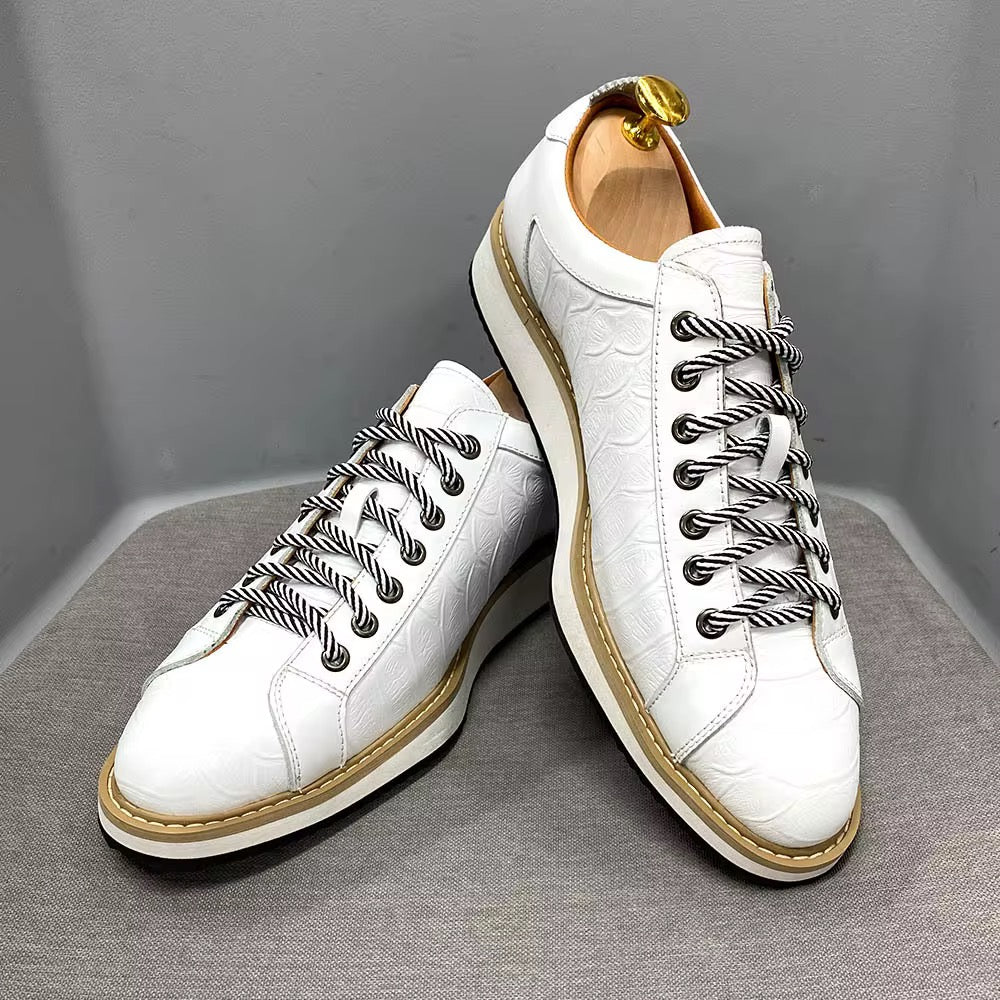 ￼ZLeatherShoes Urban Crest Leather Sneakers