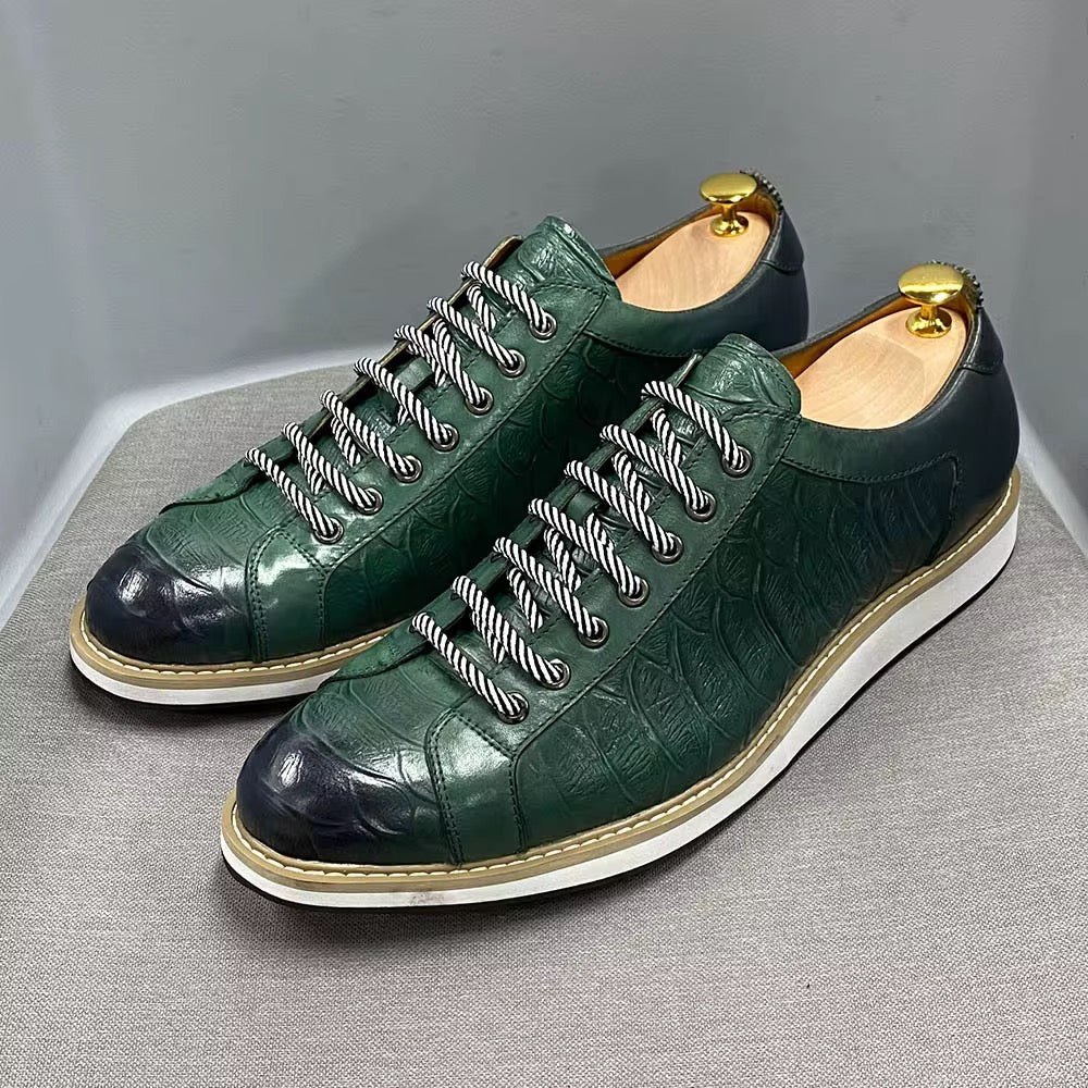 ￼ZLeatherShoes Urban Crest Leather Sneakers