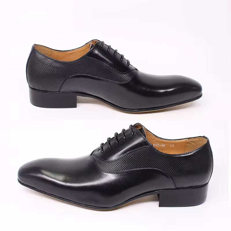 Cognac Patina Oxford Shoes