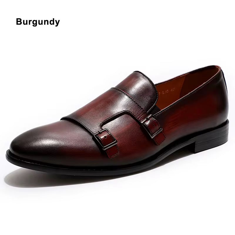 Elegant Double-Buckle Dress Loafers