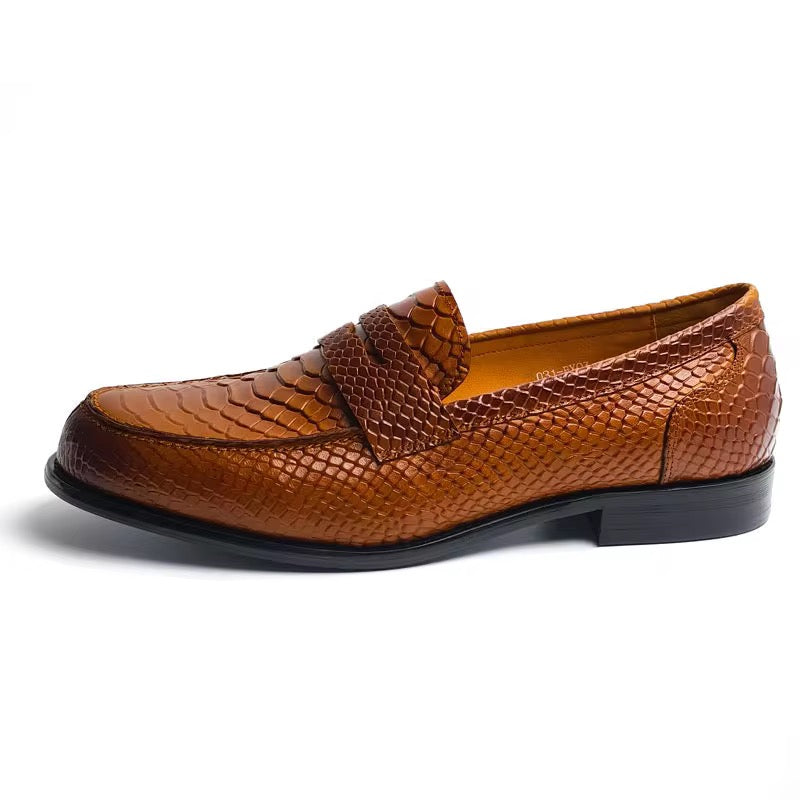 Z. Cognac Textured Loafer