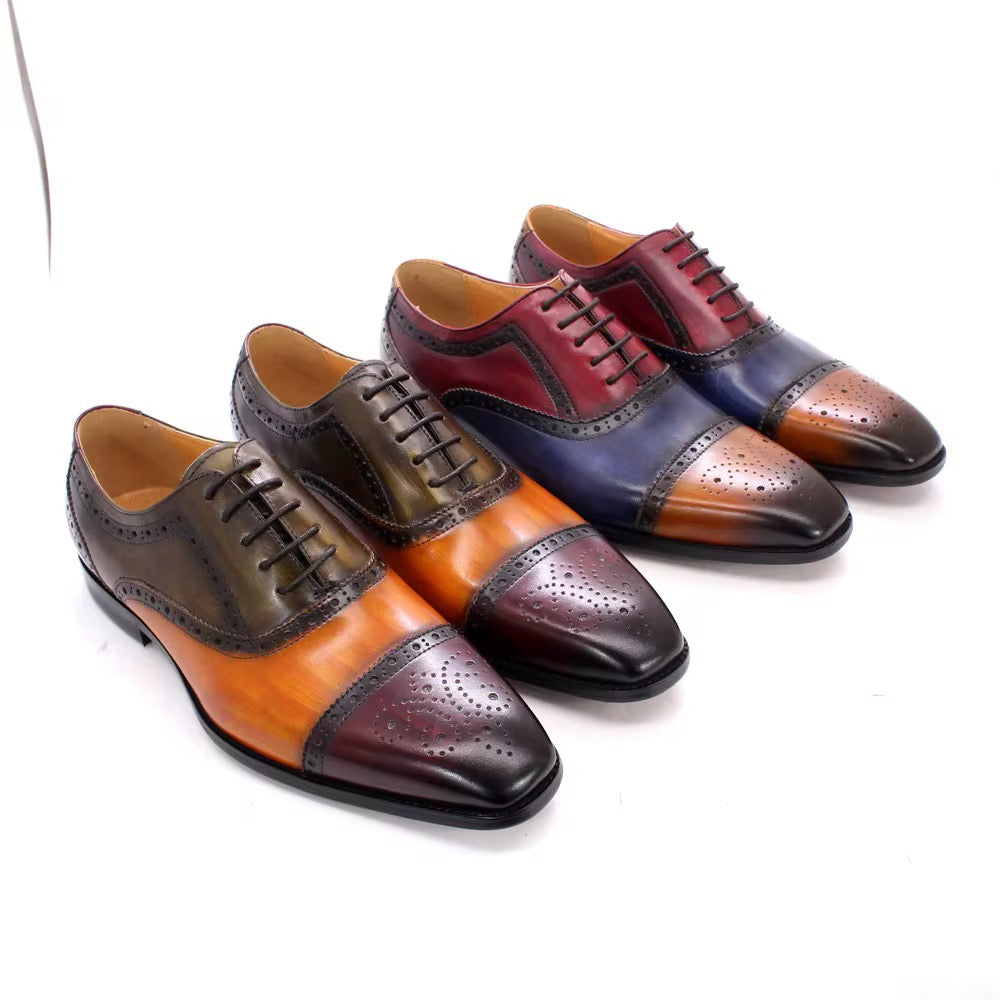 “Tricolor Brogue – Havana Olive Edition