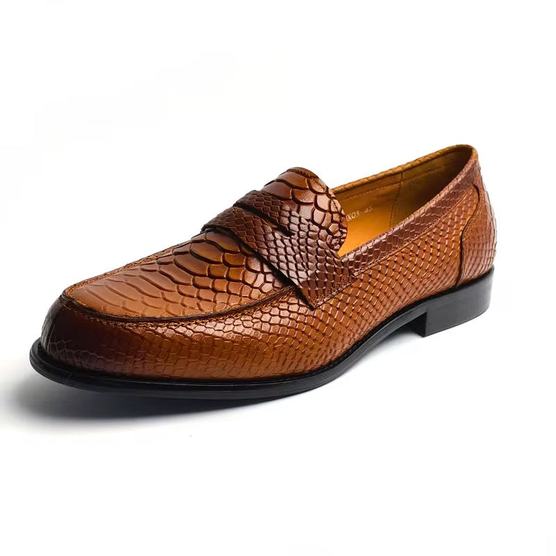 Z. Cognac Textured Loafer