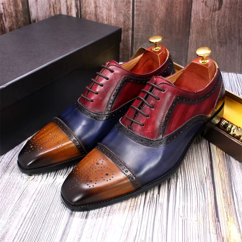 “Tricolor Brogue – Havana Olive Edition