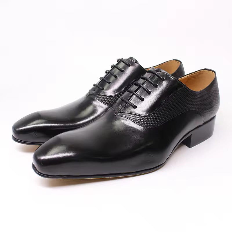 Cognac Patina Oxford Shoes