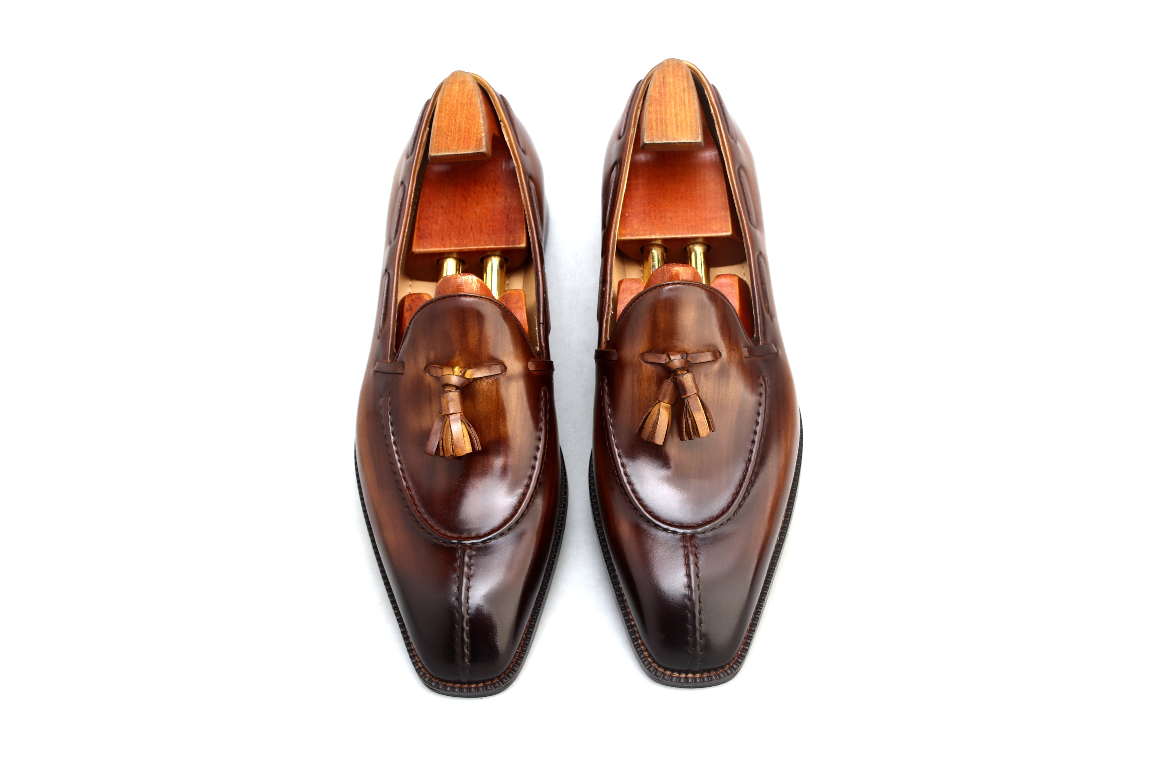 Men’s Polished Leather Loafers – Classic Design, Supreme Comfort