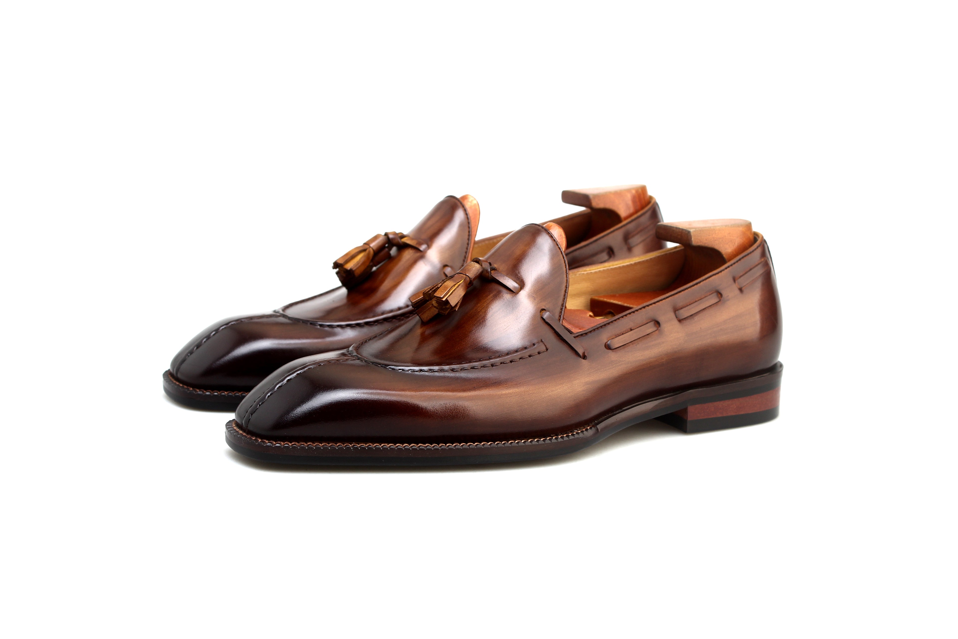 Men’s Polished Leather Loafers – Classic Design, Supreme Comfort