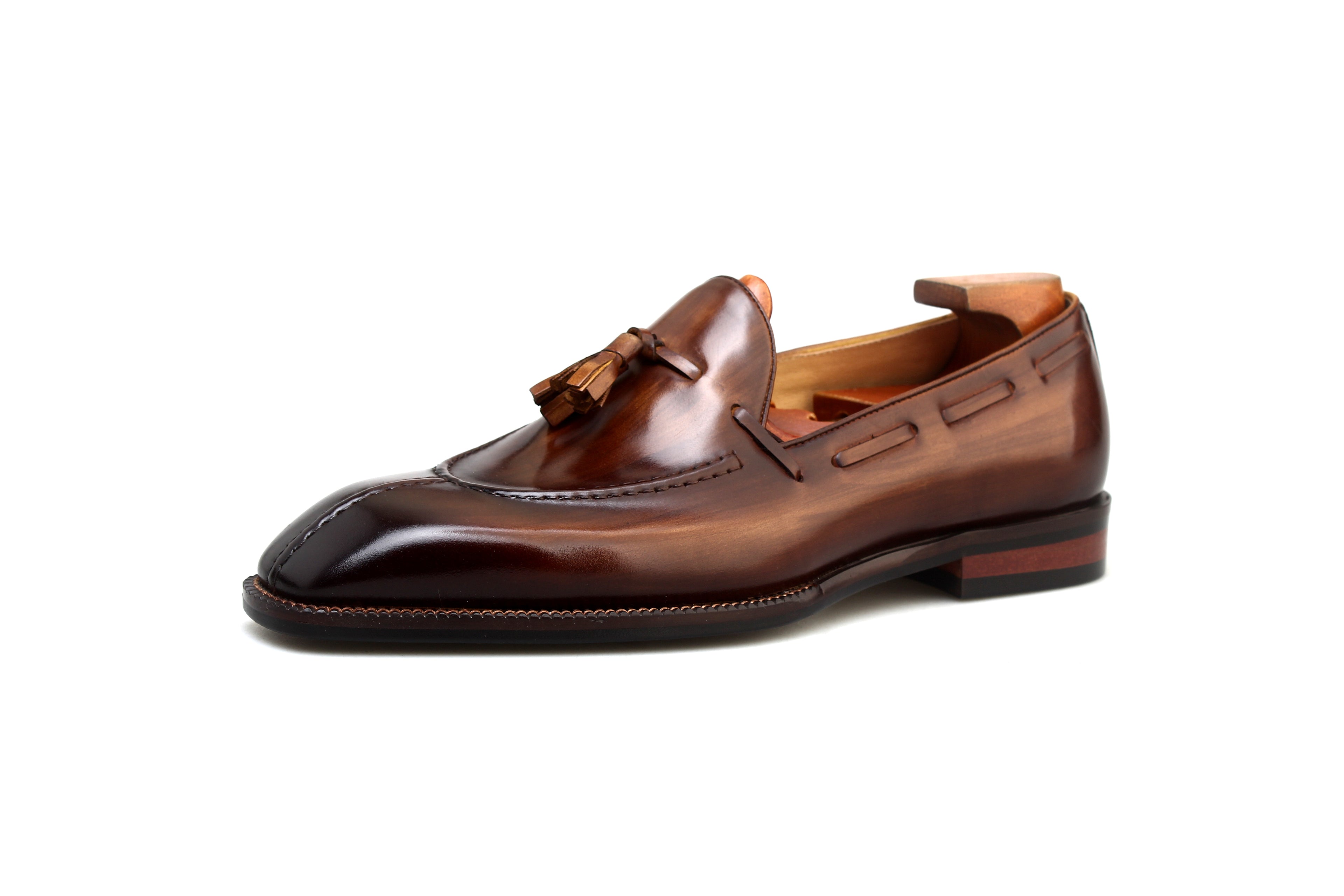 Men’s Polished Leather Loafers – Classic Design, Supreme Comfort