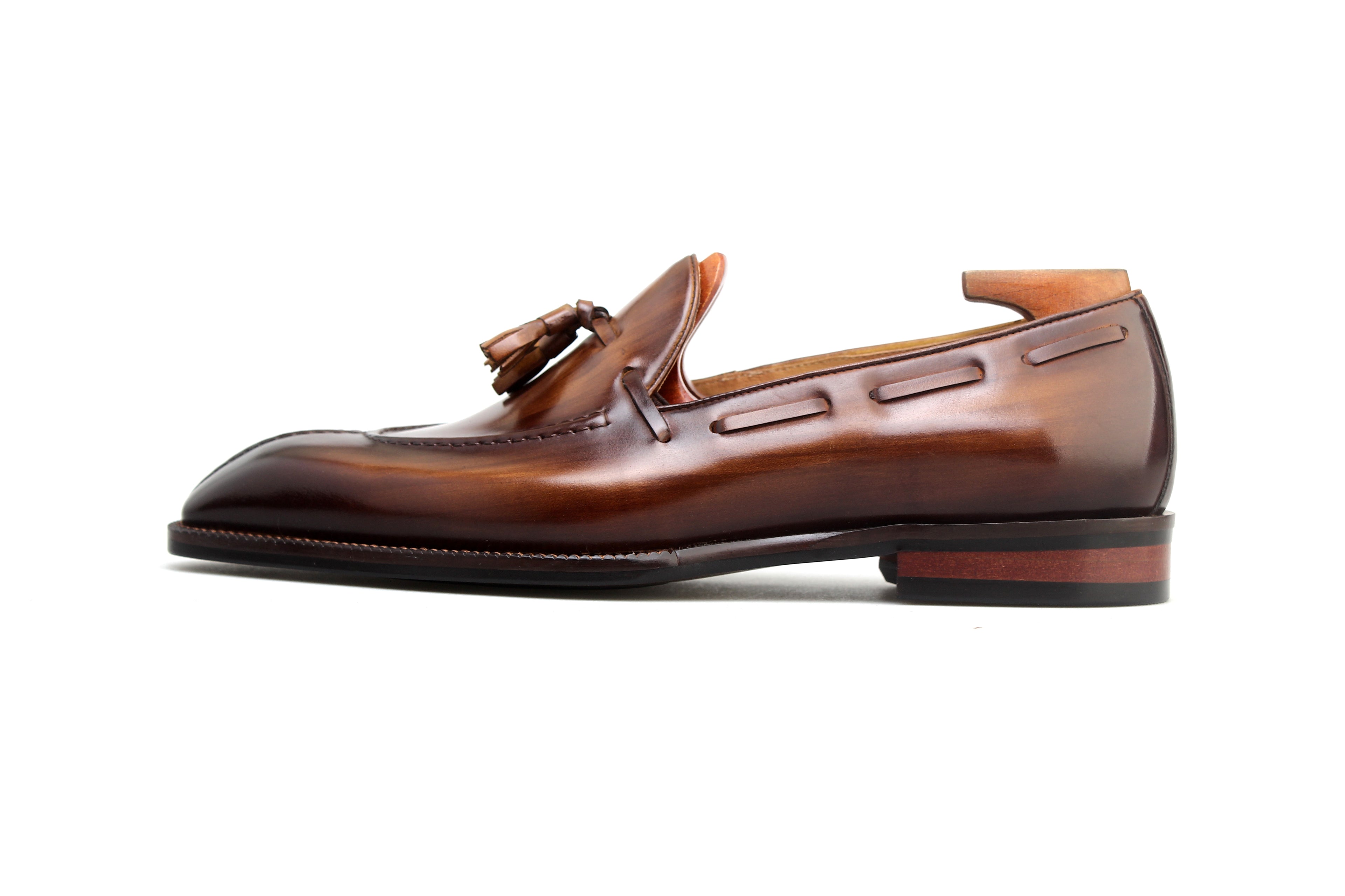 Men’s Polished Leather Loafers – Classic Design, Supreme Comfort